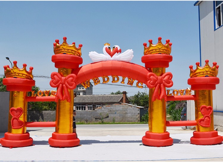 广阳红色婚庆气模拱门